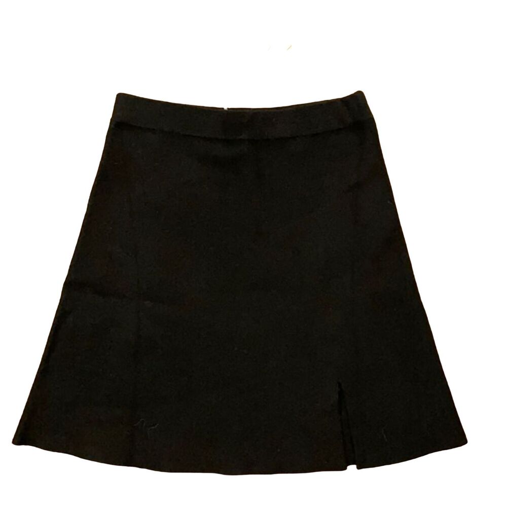 She and Sky Black Knit Skirt Womens Small Classic Pull On NEW